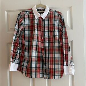 J. Crew Red and Blue Plaid Shirt